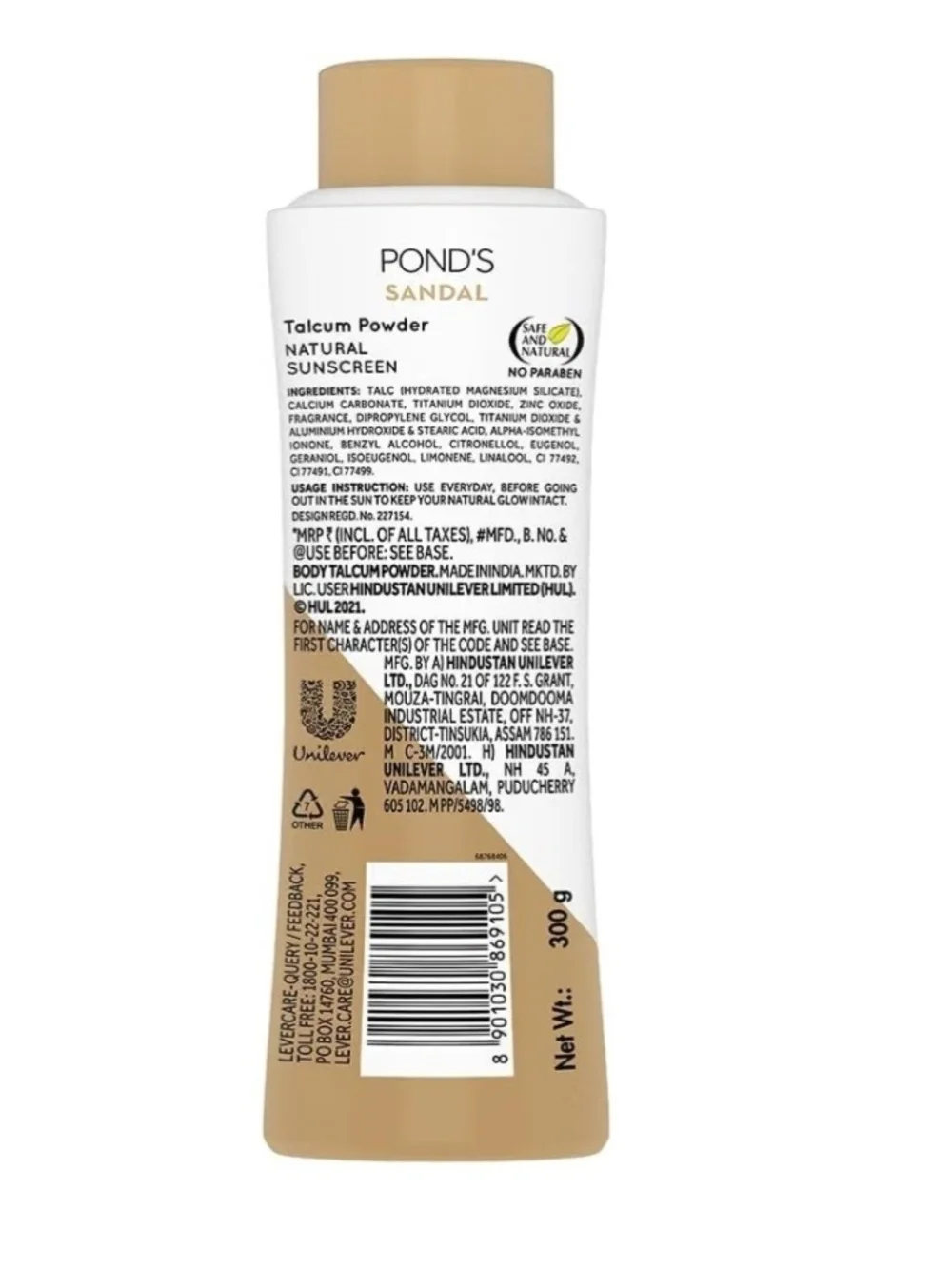 Sandal Radiance Talcum Powder - Beige